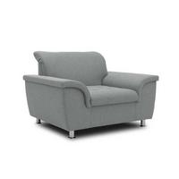 Polstersessel Franzi Grau - Chromfarben/Grau, KONVENTIONELL, Textil (120/81/105cm) - MID.YOU