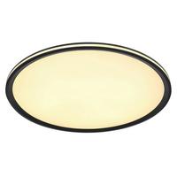 Led-deckenleuchte 41588d2 - Opal/Schwarz, Design, Kunststoff/Metall (50/5cm) - Globo
