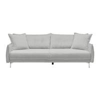 Veľká pohovka KISS -TOP- - čierna/svetlosivá, Modern, kov/drevo (241/90/117cm) - Mömax