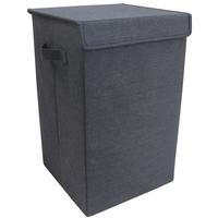 Wäschekorb Dreso M Anthrazit 30x50x30 Cm - Anthrazit, MODERN, Textil (30/50/30cm) - MID.YOU