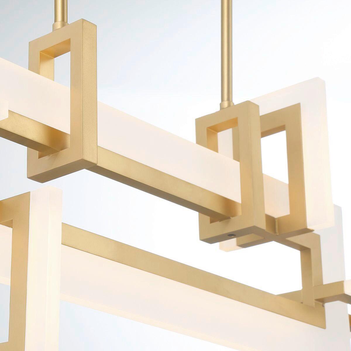 Led Függőlámpa Qn-Inizio-Lp-S-Bg - aranyszínű, Design, műanyag/fém (47,5/84/14cm) - Elstead Lighting