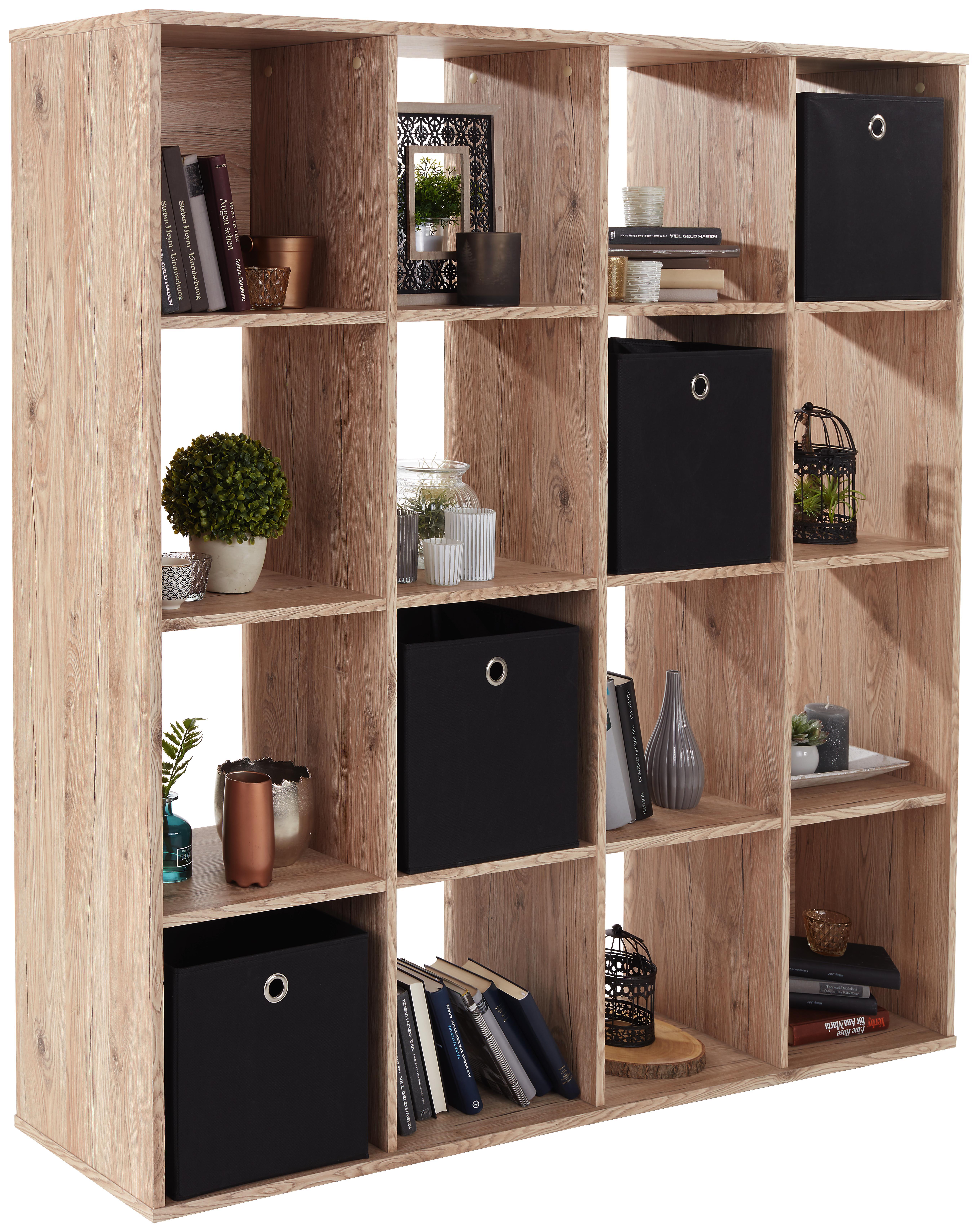 Raumteiler Berni - Eichefarben, MODERN, Holzwerkstoff (158/158/34cm)