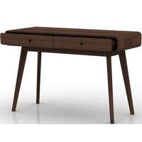 Schreibtisch Cassie Walnussfarben 120 Cm - Walnussfarben, Design, Holzwerkstoff (120/79/50cm) - MID.YOU