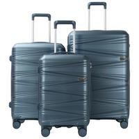 Reisekofferset Luna - Blau, Basics, Kunststoff/Textil - James Wood