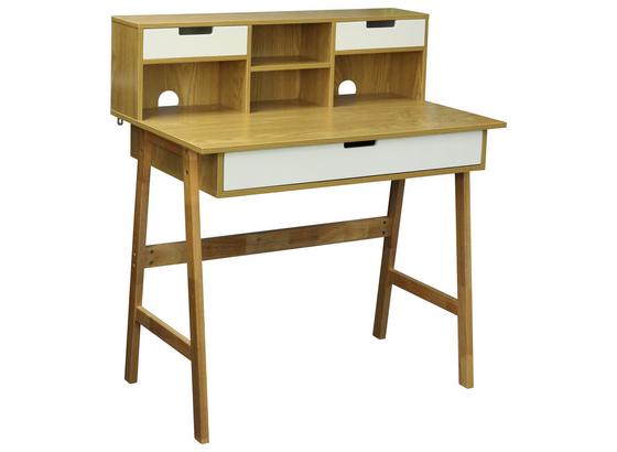 Schreibtisch Göteborg - Naturfarben, MODERN, Holz/Holzwerkstoff (90/100/55cm) - Ombra Schreibtisch Göteborg - Naturfarben, MODERN, Holz/Holzwerkstoff (90/100/55cm) - Ombra