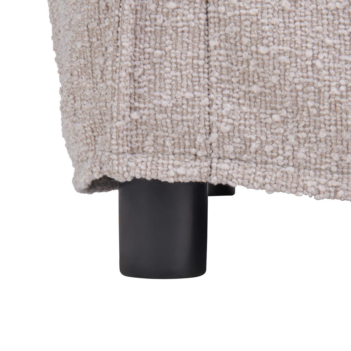 Sofa Toscana - Beige/Schwarz, Trend, Textil (195/82/98cm) - Livetastic