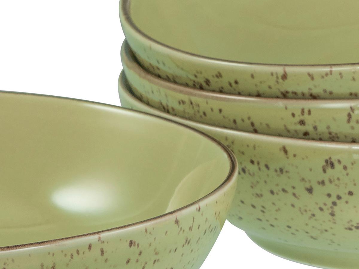 Schüsselset Nature Collection Green Life, 4--Teilig., Grün - Grün, Design, Keramik - Creatable