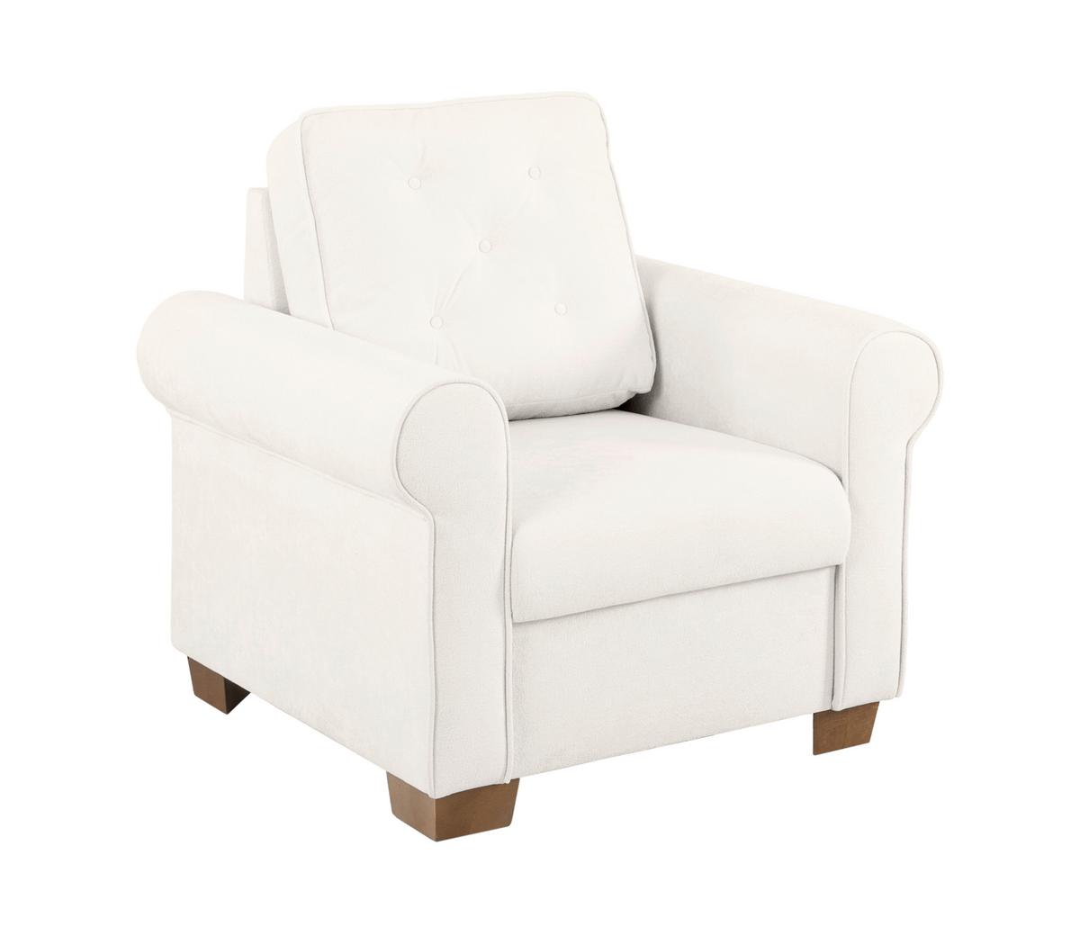 Sessel Arles, Creme 10 B: 93 Cm - Buchefarben/Creme, Design, Textil (93/89/82cm) - MID.YOU