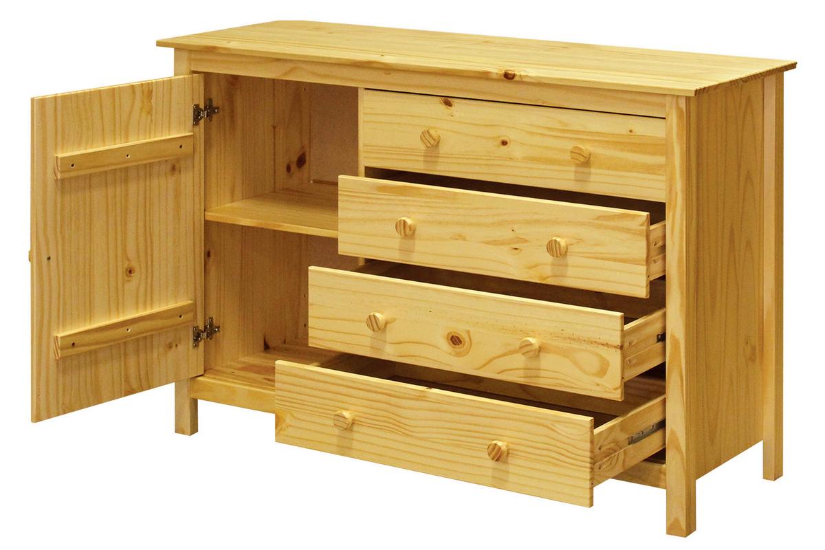 Kommode Naturfarben B: 120cm - Naturfarben, Natur, Holz (120/80/40cm) - Livetastic