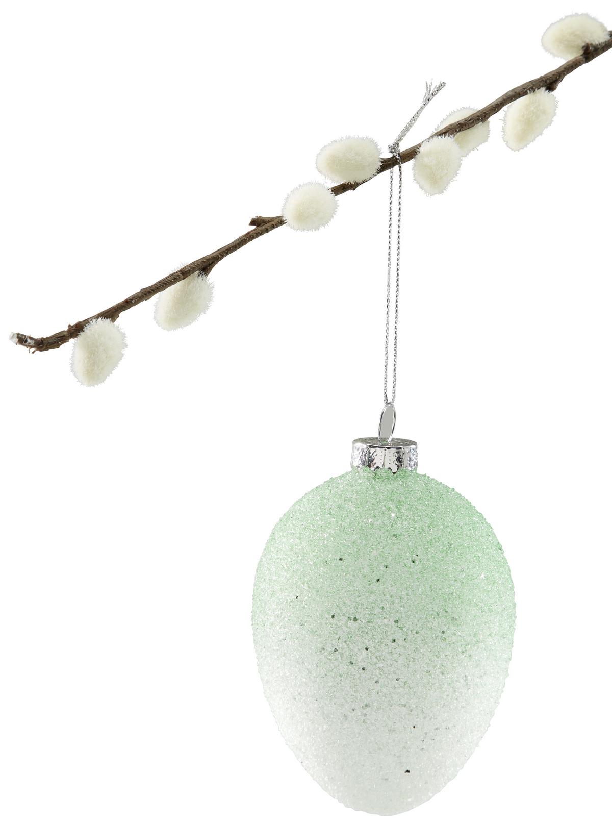 Dekoei aus Glas Alina DxH: ca. 7x10 cm - Pink/Silberfarben, Basics, Glas/Metall (7/10cm) - Luca Bessoni