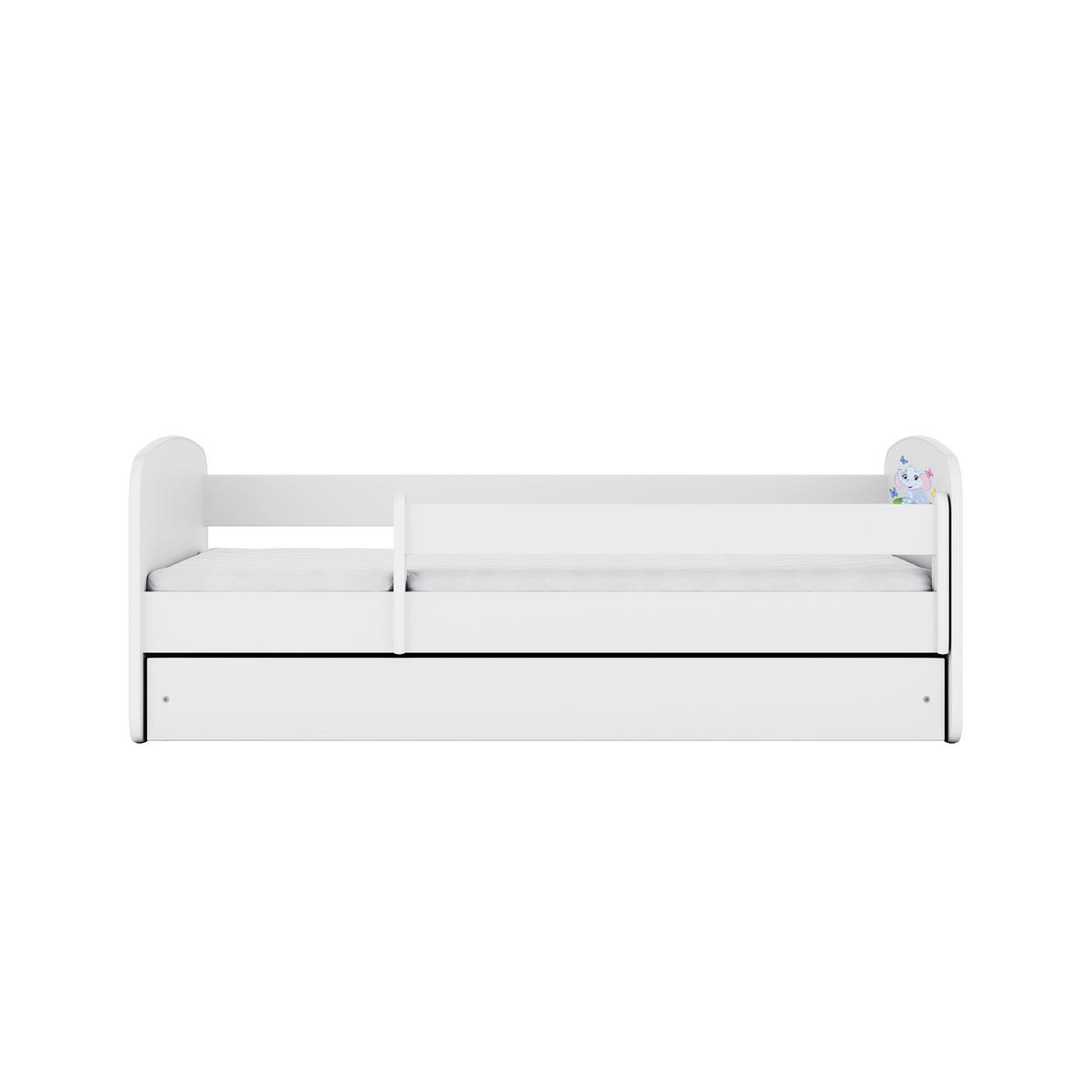 Kinder-/Juniorbett Babydreams Inkl. Matratze 80x160 - Birkefarben/Weiß, MODERN, Holz/Holzwerkstoff (80/160cm) - MID.YOU