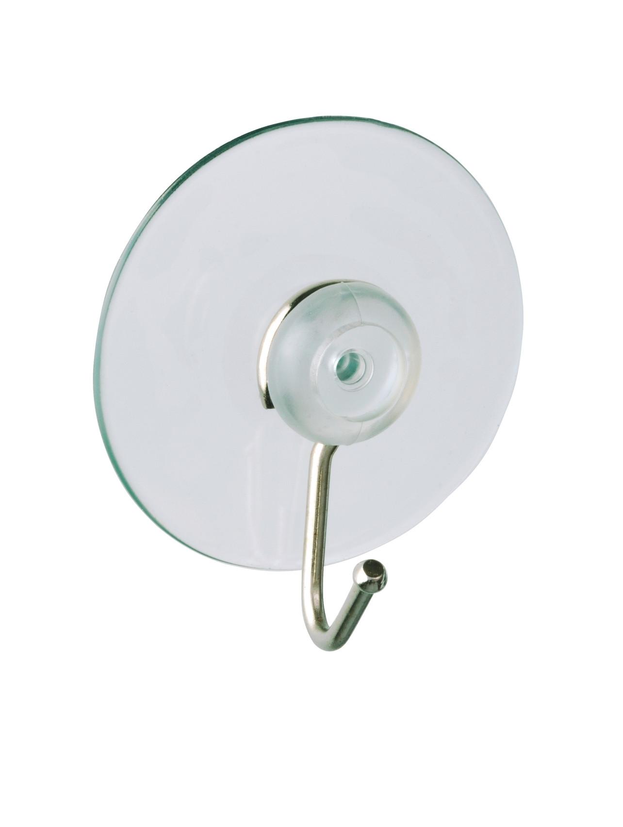 Öntapadós Fogas Nickel Transparent 4419020100 - áttetsző, Konventionell, műanyag/fém (4cm) - Wenko