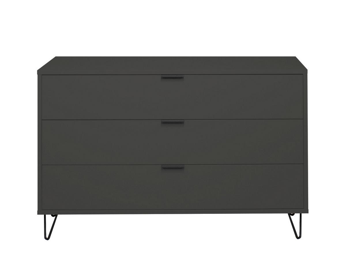 Komoda se zásuvkami Bounty, antracitová - antracitová, Moderní (119/64/45cm) - Premium Living