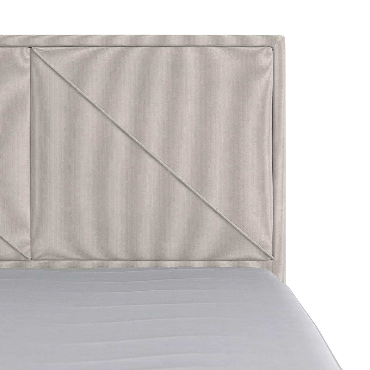 Boxspringbett mit Bettkasten Bologna 180x200 cm Creme - Hellgrau/Creme, MODERN, Holzwerkstoff/Kunststoff (180/200cm) - MID.YOU