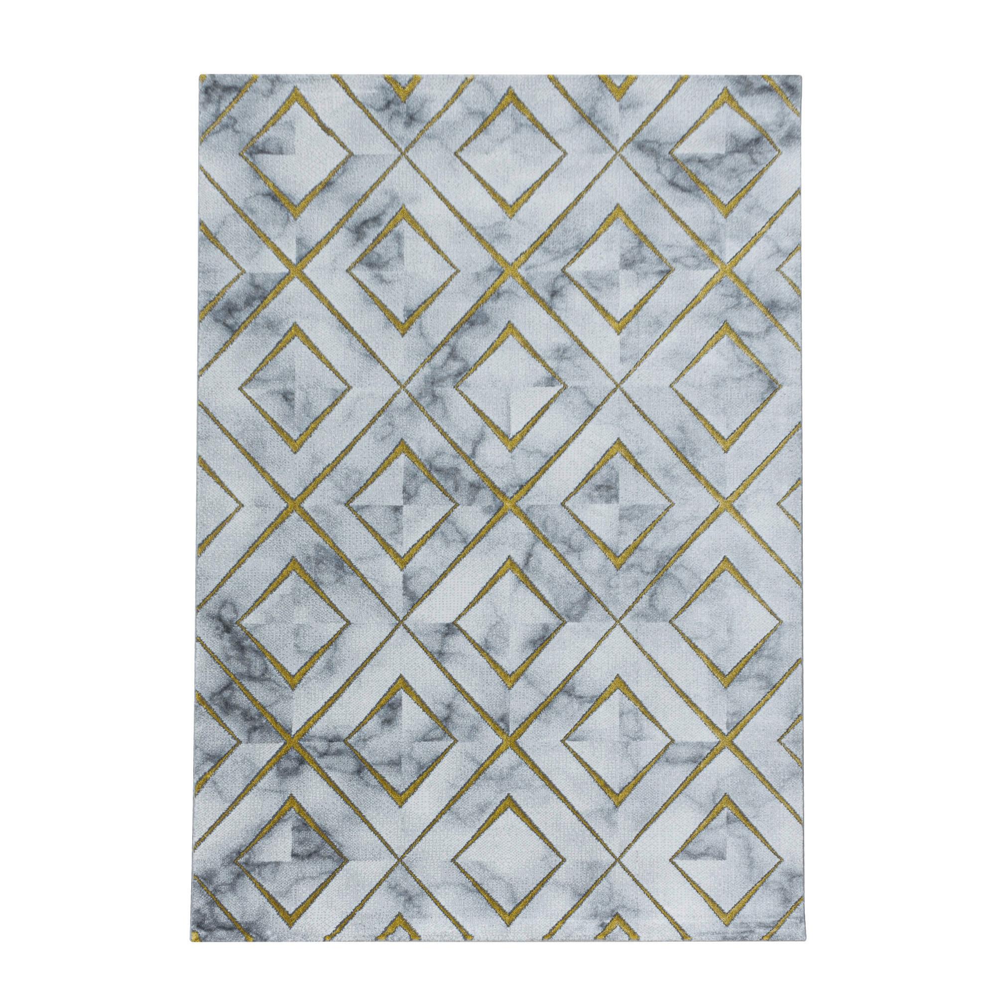 Tkaný koberec 140x200cm, zlatá - zlatá, Design, textil (140/200cm)