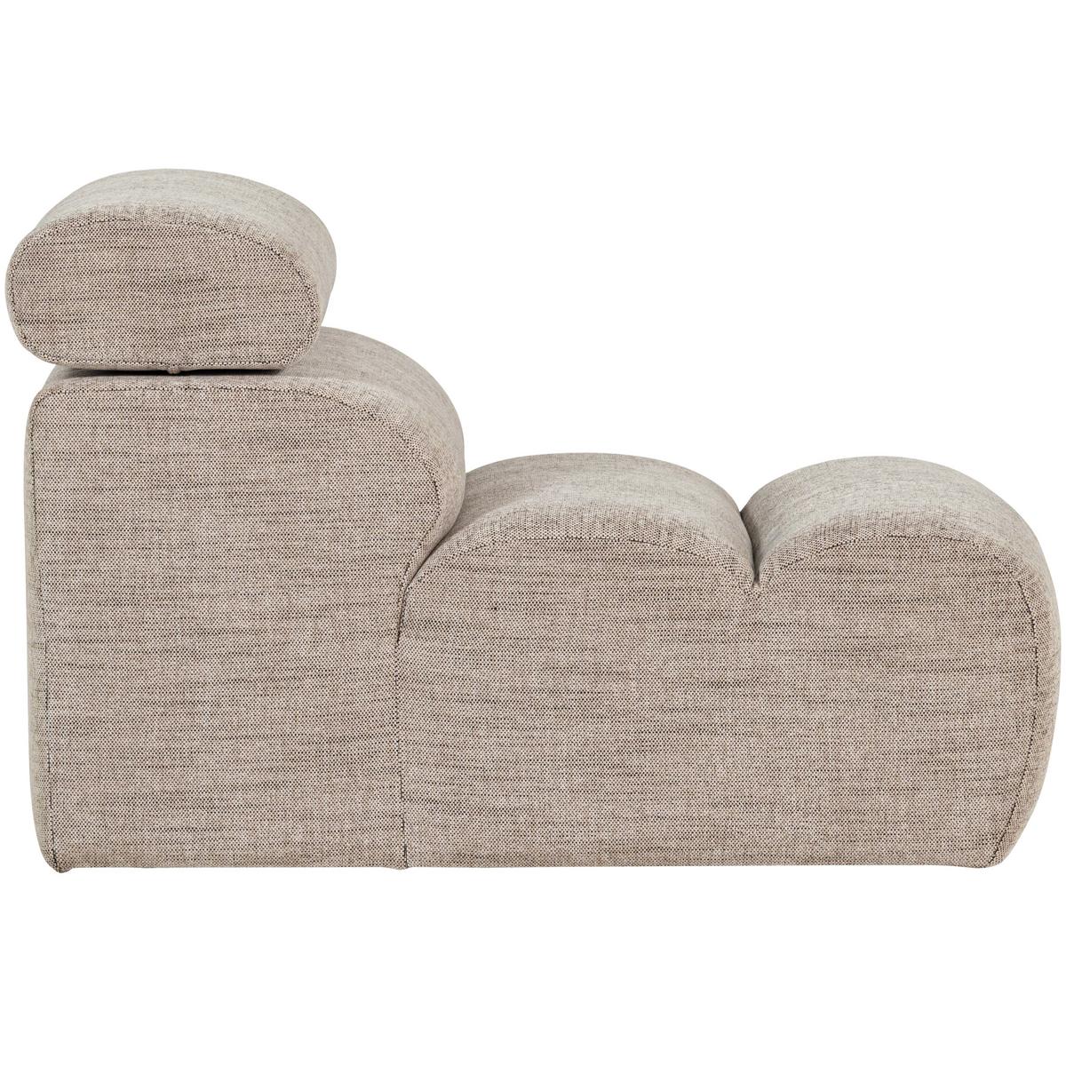 Sofaelement Novi Naturfarben B: 82cm - Schwarz/Naturfarben, Design, Textil (82/86/113cm) - Livetastic