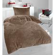 Bettwäsche 140x200 Cm Sina Taupe - Taupe, MODERN, Textil (140/200cm) - Luca Bessoni
