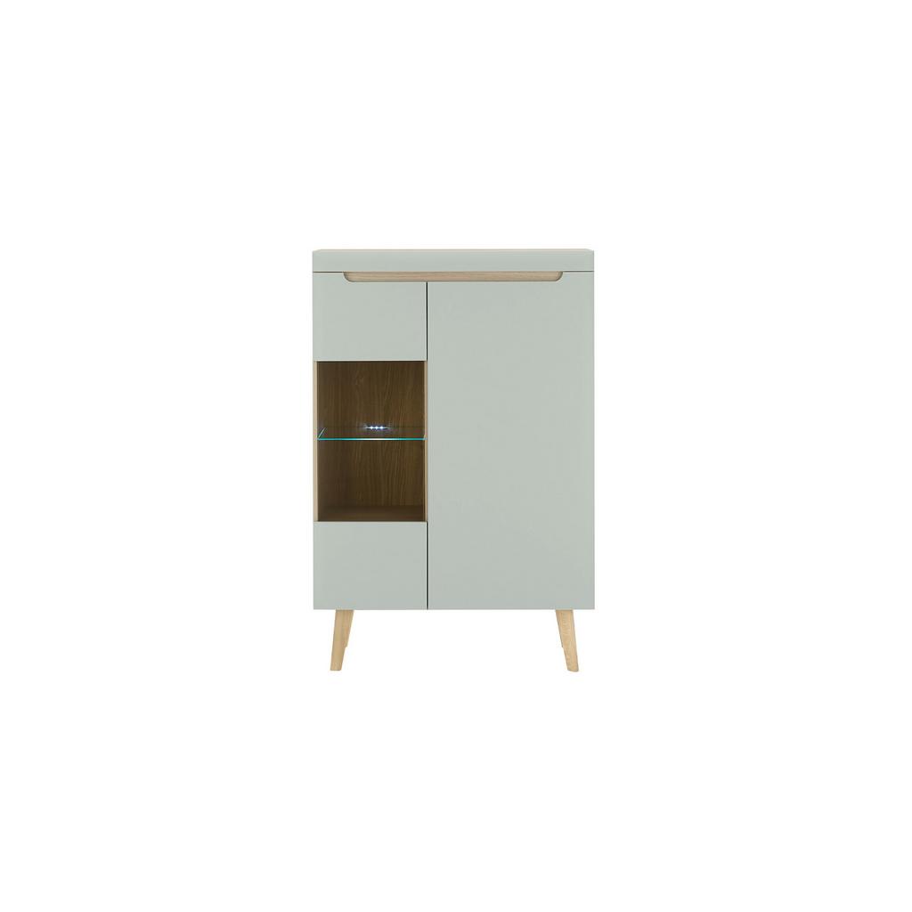 Highboard Svante Torge Grün/Eichefarben B: 90 cm