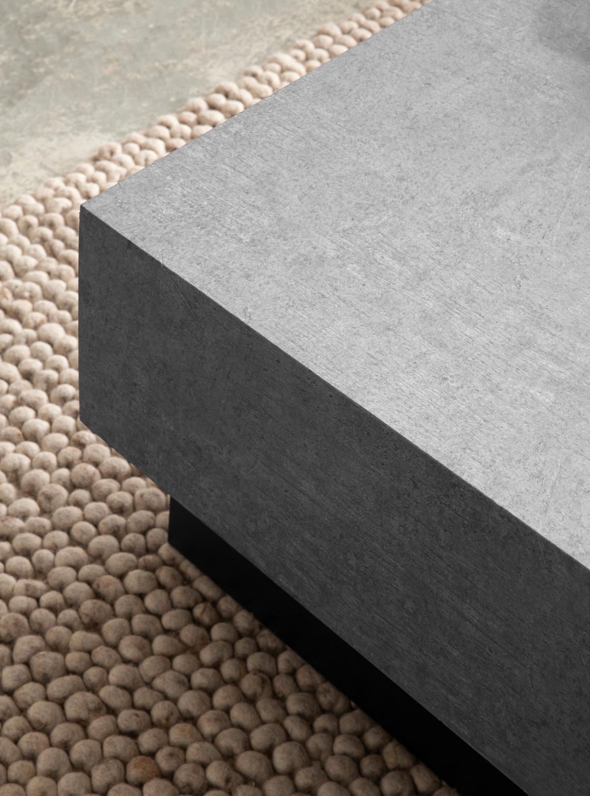 Couchtisch Grau L: 65 cm - Schwarz/Grau, Design, Holzwerkstoff (65/40/65cm) - Livetastic