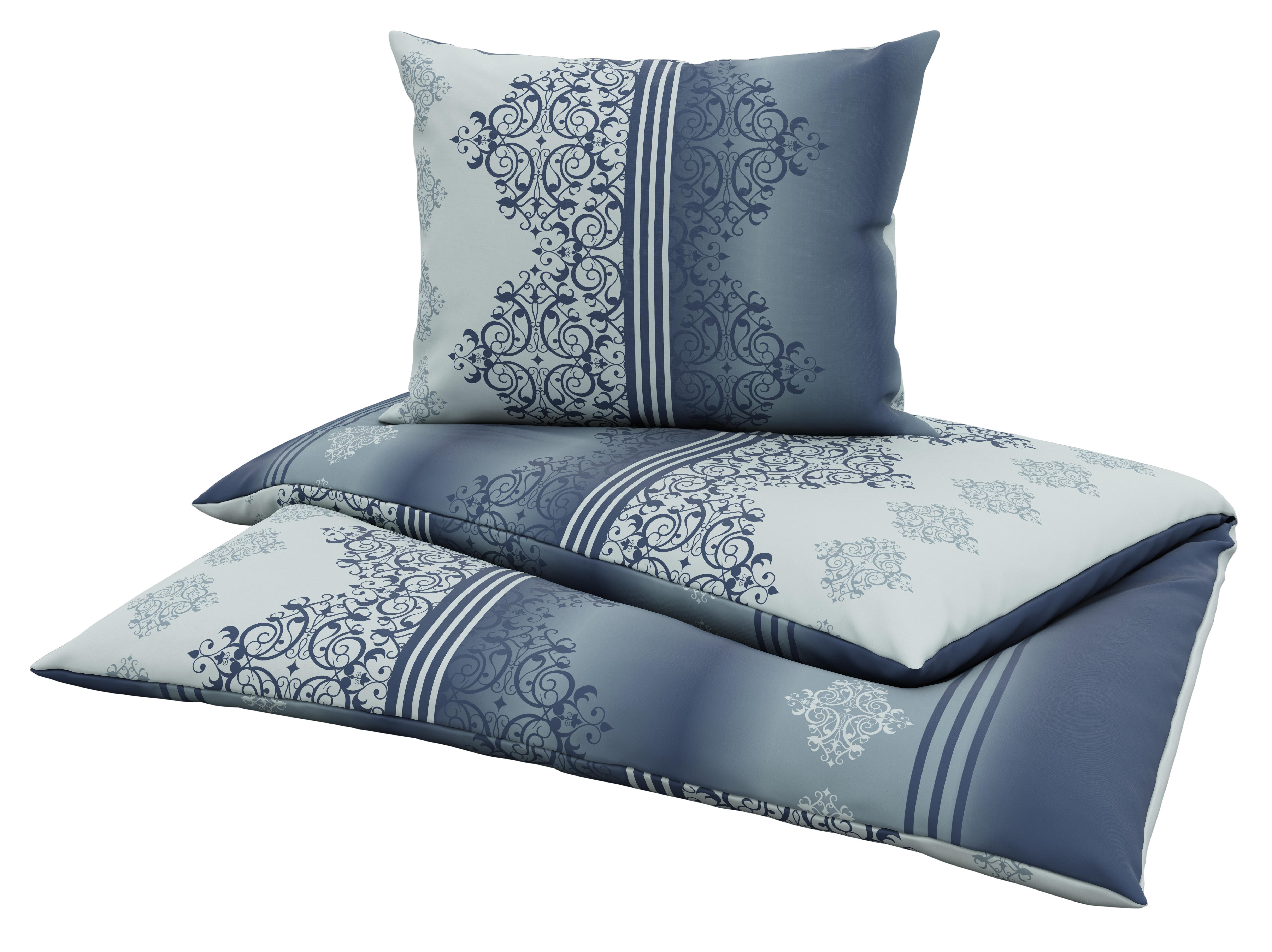 Ágyneműhuzat-garnitúra Chrisi - kék, Konventionell, textil - Ondega