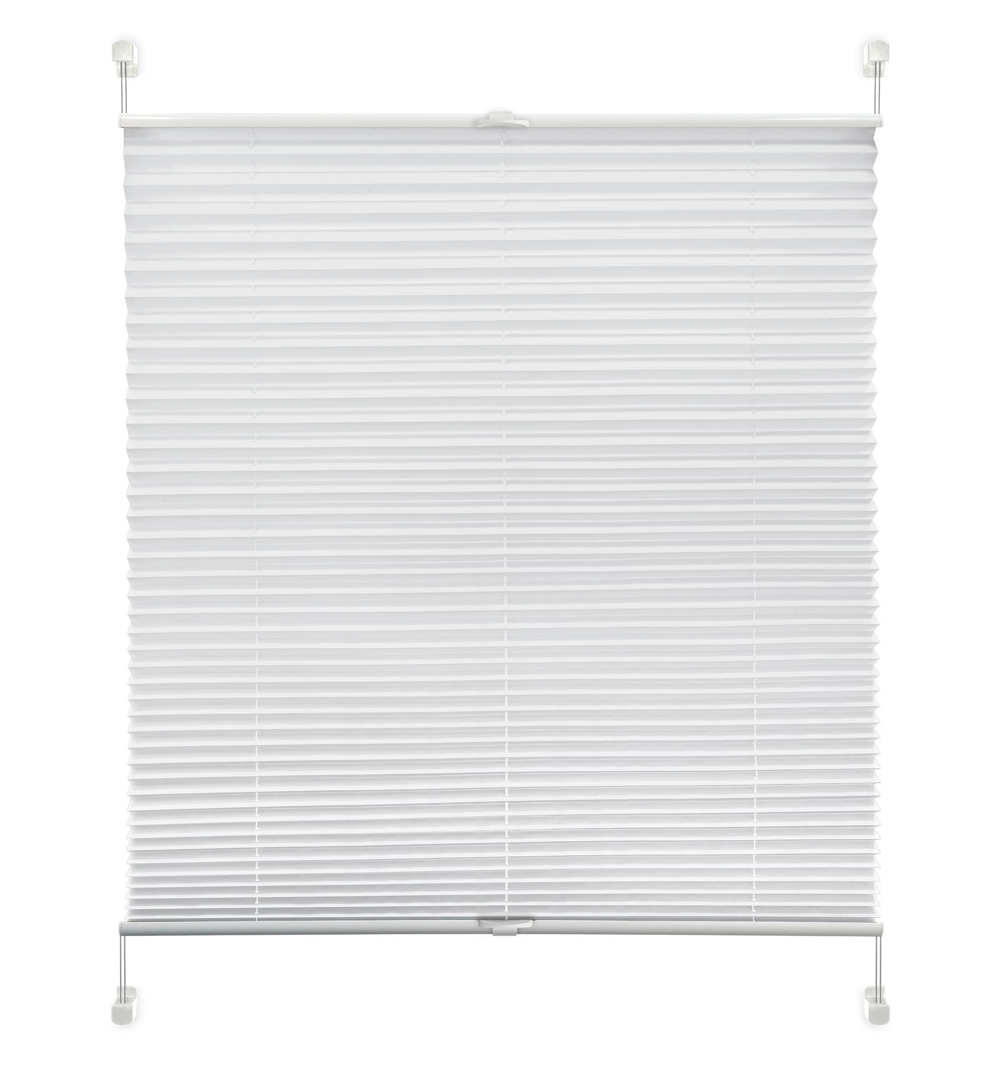 PLISOVANÁ ROLETA Light, biela ca. 100x130 cm - biela, textil (100/130cm) - Premium Living