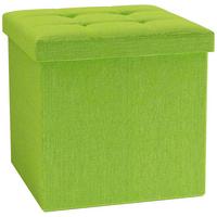 Sitzbox Boxas Grün B: 38 Cm - Grün, Basics, Holzwerkstoff/Kunststoff (38/38/38cm) - MID.YOU