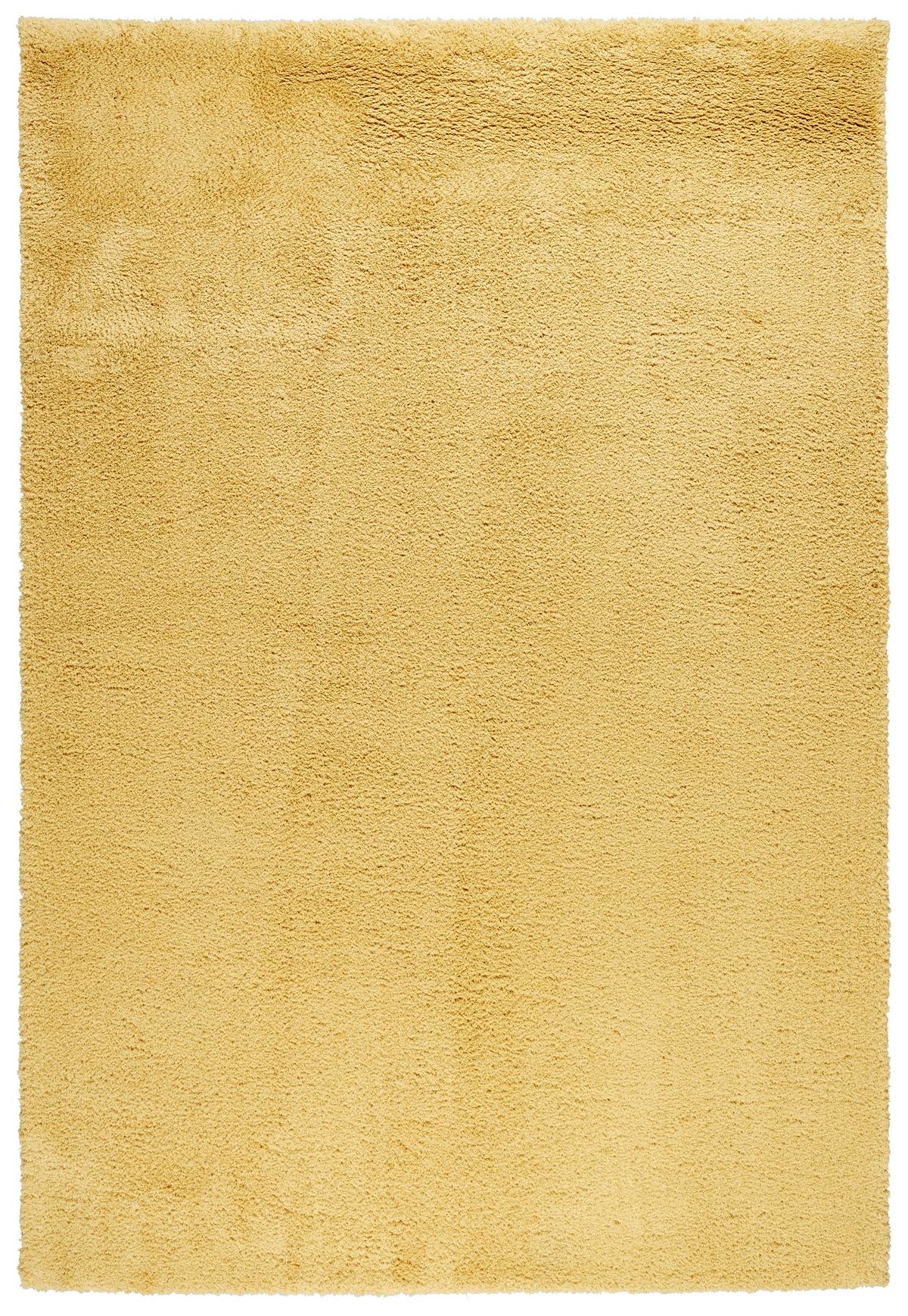 KOBEREC SHAGGY Stefan 1, 80/150cm, žltá - horčicovožltá, Modern, textil (80/150cm) - Mömax