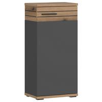 Badezimmer Unterschrank Cotia Cotls 4 Bxh 40x86 Cm - Eichefarben/Anthrazit, MODERN, Holzwerkstoff (40/86/30cm) - James Wood