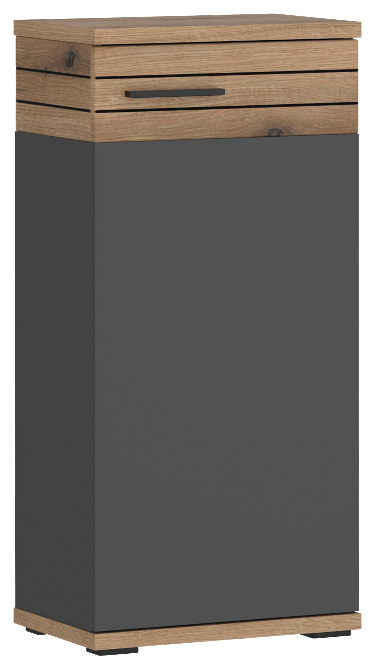 Badezimmer Unterschrank Cotia Cotls 4 Bxh 40x86 Cm - Eichefarben/Anthrazit, MODERN, Holzwerkstoff (40/86/30cm) - James Wood