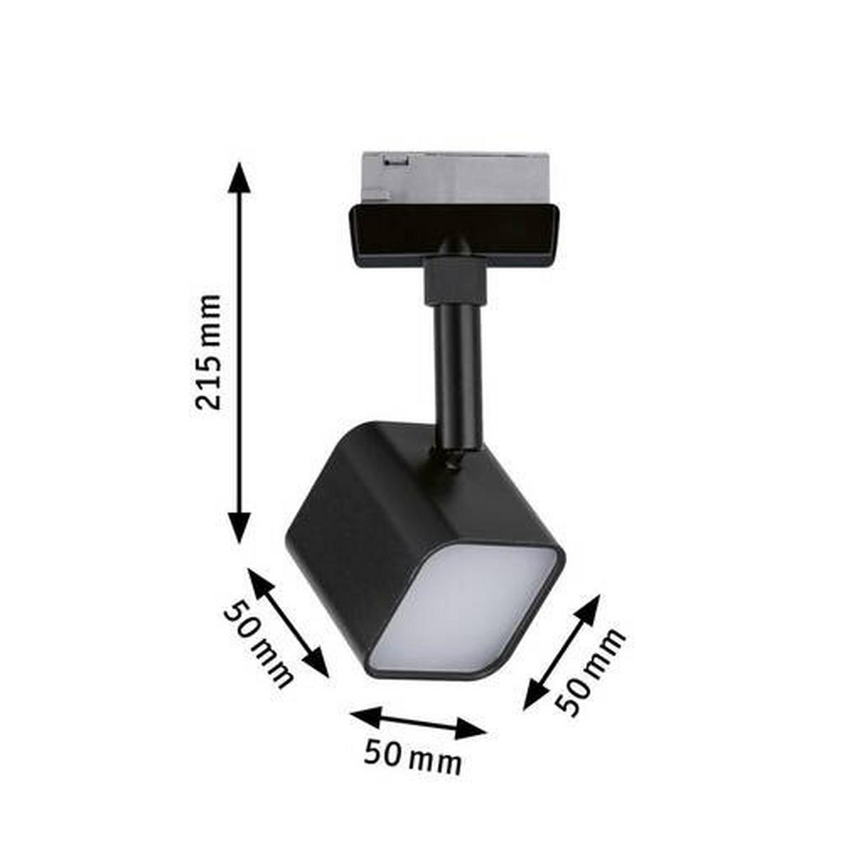 Schienensystem-Strahler 96991 Urail Muri - Schwarz, Design, Glas/Metall (14/5/5cm) - Paulmann