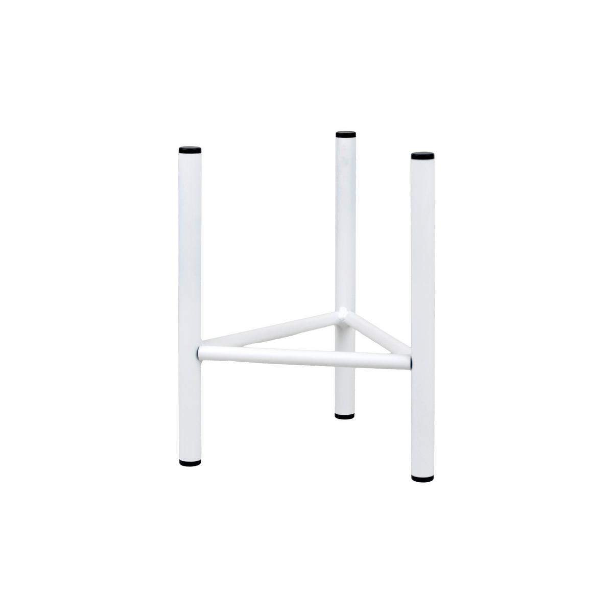 Blumenständer Aluminium Weiß Bxhxt: 18x25x18 Cm - Weiß, Basics, Metall (18/25/18cm)