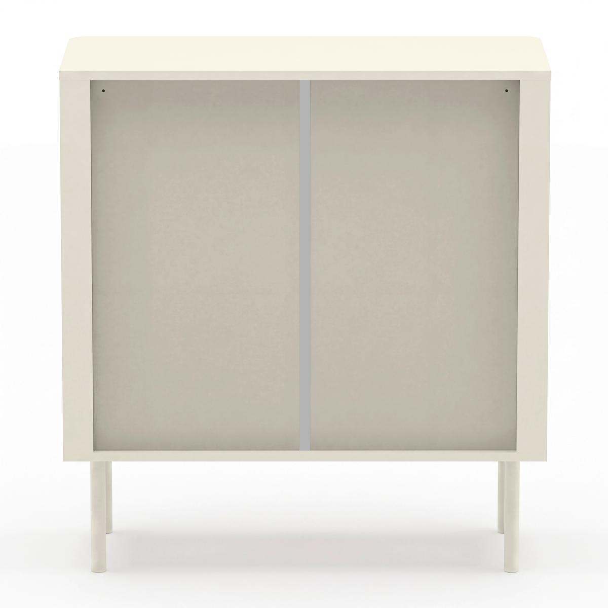 Komoda v kašmírovej farbe MDF/Práškovaný kov - kašmírová, Modern, kov/kompozitné drevo (80/85/40cm) - Bessagi Home