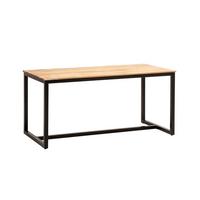 ESSTISCH Akaziefarbem L: 160 cm - Schwarz/Akaziefarben, Design, Holz/Metall (160/80/76cm) - MID.YOU