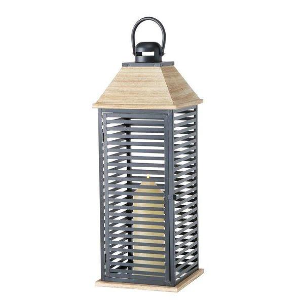 Lampáš Siento , V: 50 Cm - Basics, kov/drevo (20/20/50cm)