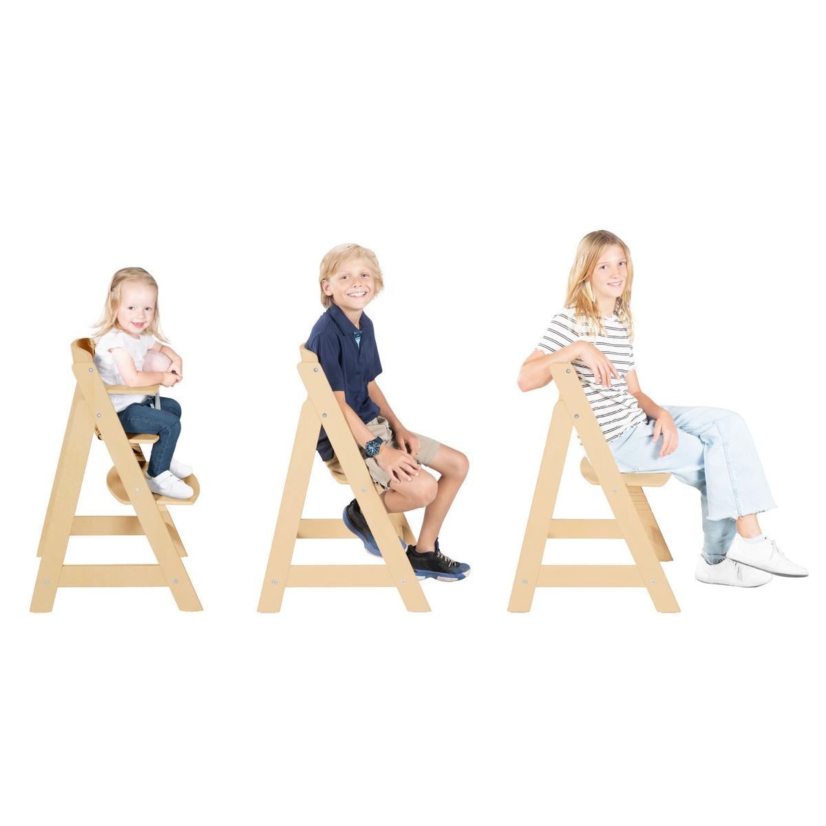 Treppenhochstuhl 'Sit Up Flex' natur - Naturfarben, MODERN, Holzwerkstoff (44,5/80/54cm) - Roba