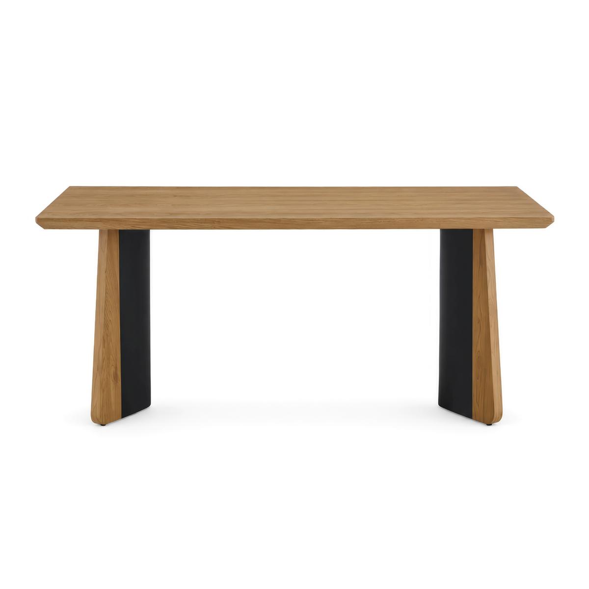 Jídelní stůl Liva, 180 - černá/barvy jasanu, Moderní, dřevo/kompozitní dřevo (180/76/90cm) - Bessagi Home