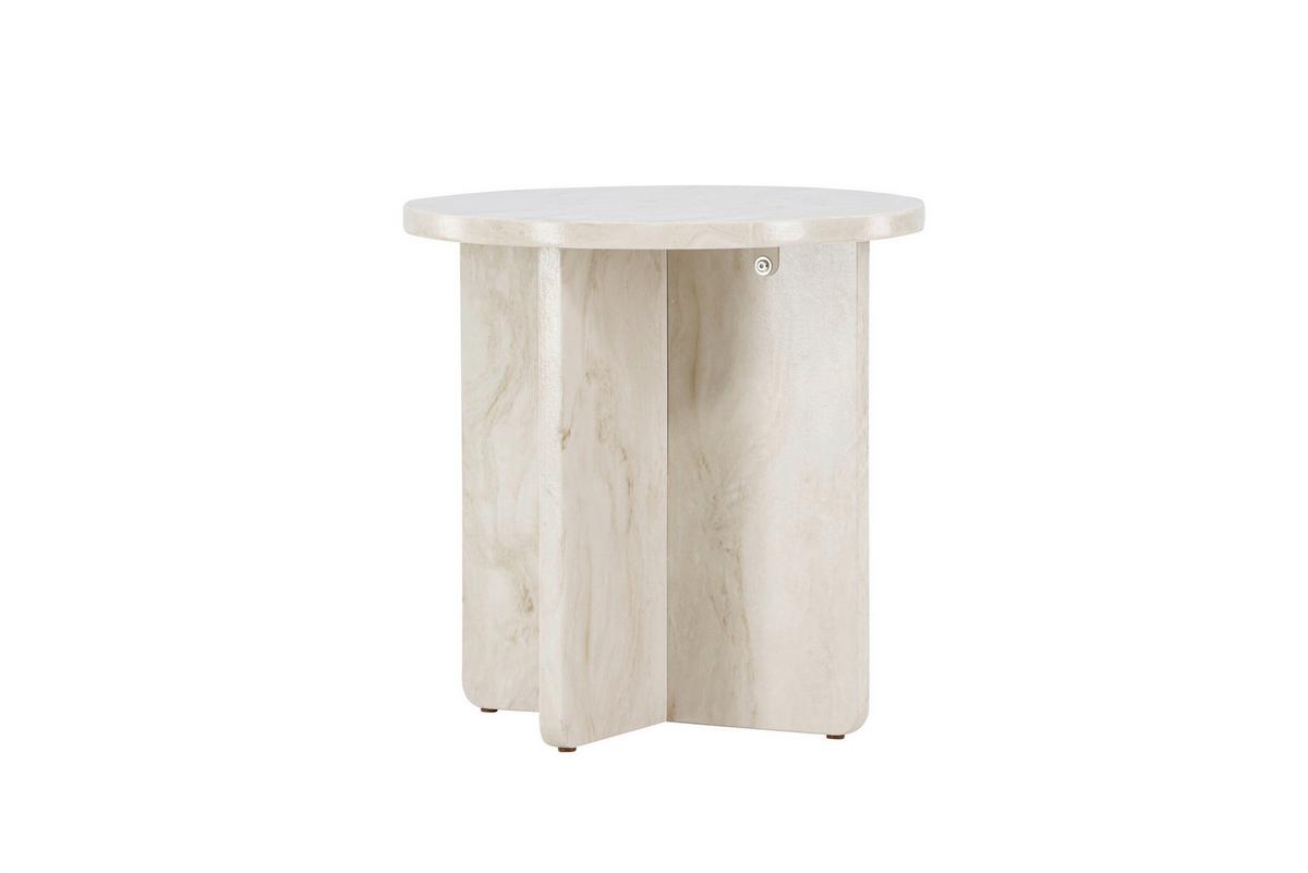 Beistelltisch Alesund Beige D: 50 Cm - Beige, MODERN, Holz (50/50cm) - Livetastic
