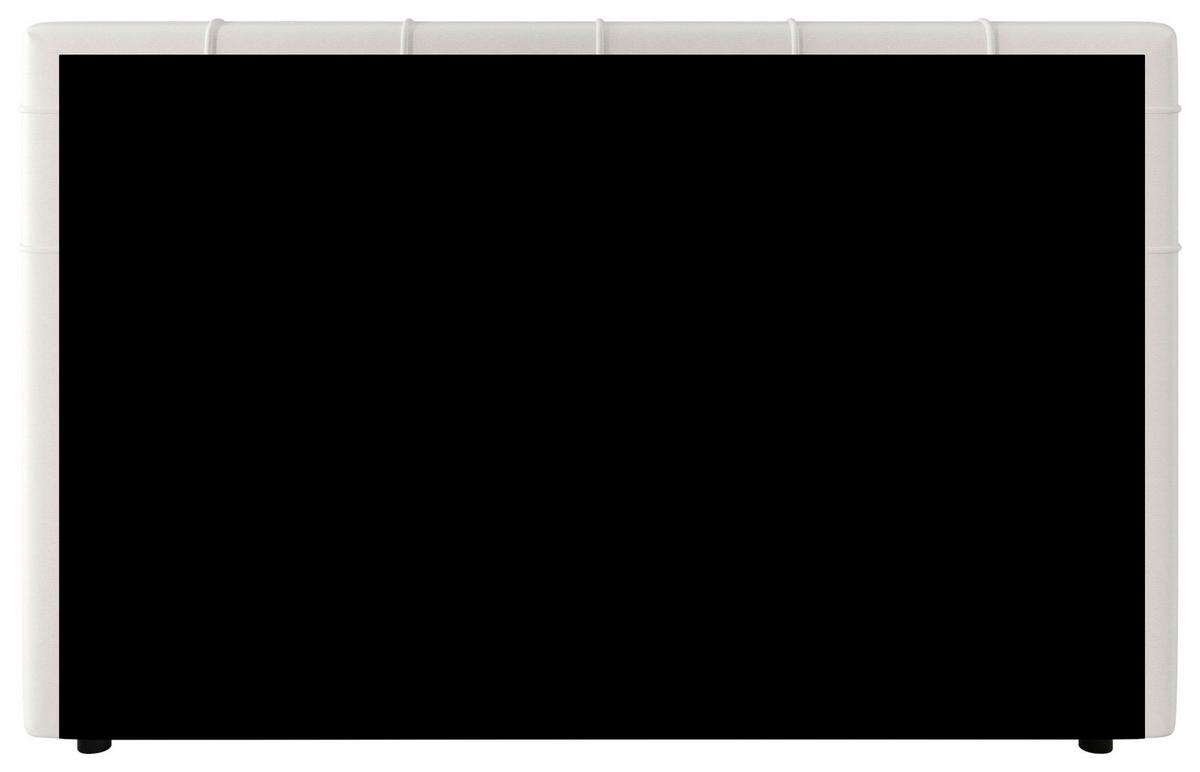 Boxspringbett Mitto mit Topper 180x200 cm - Creme/Schwarz, KONVENTIONELL, Textil/Metall (180/200cm)