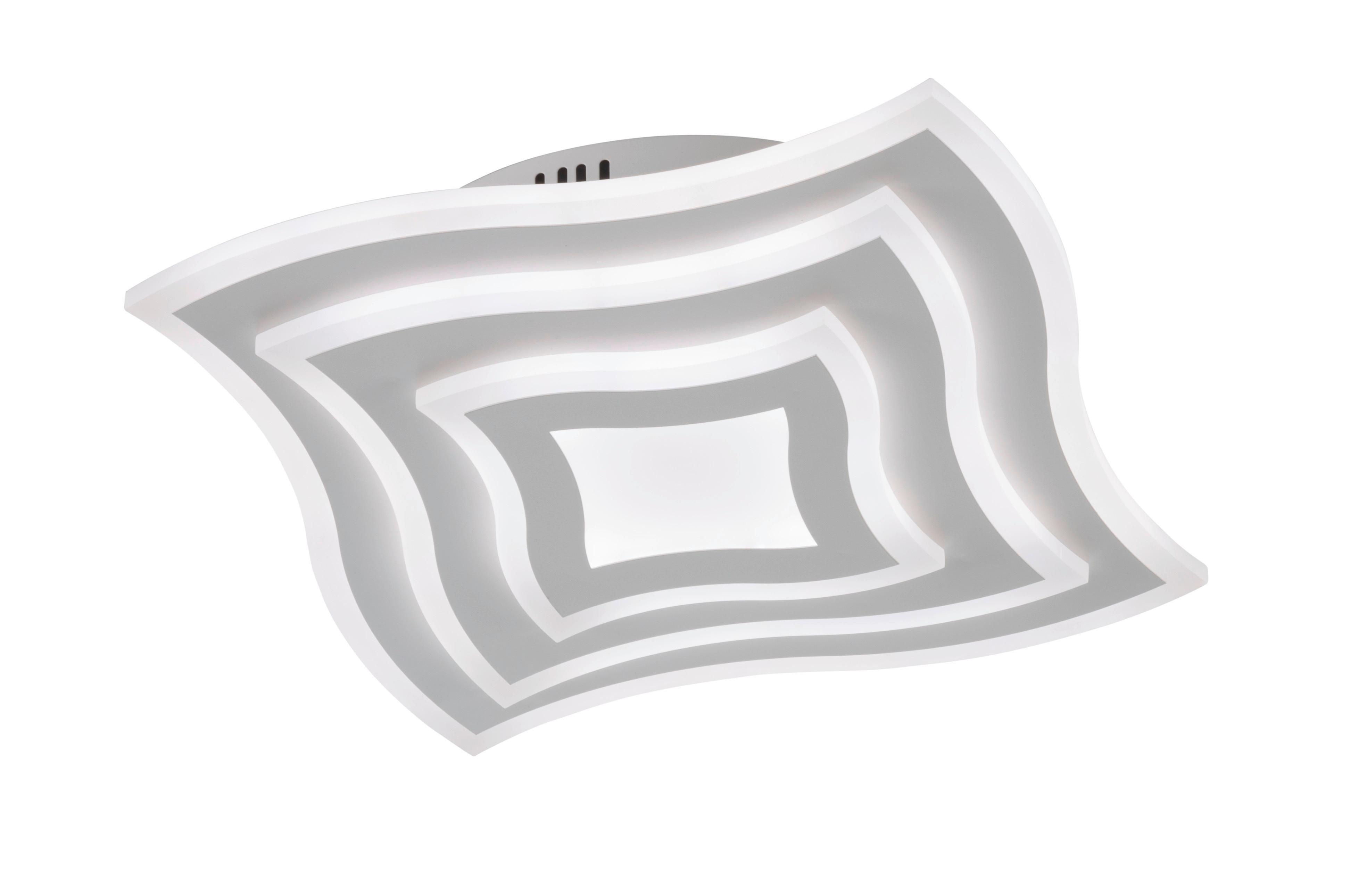 LED-Deckenleuchte 20486 Gorden - Weiß, Trend, Kunststoff/Metall (43/43/6cm) - Fischer & Honsel