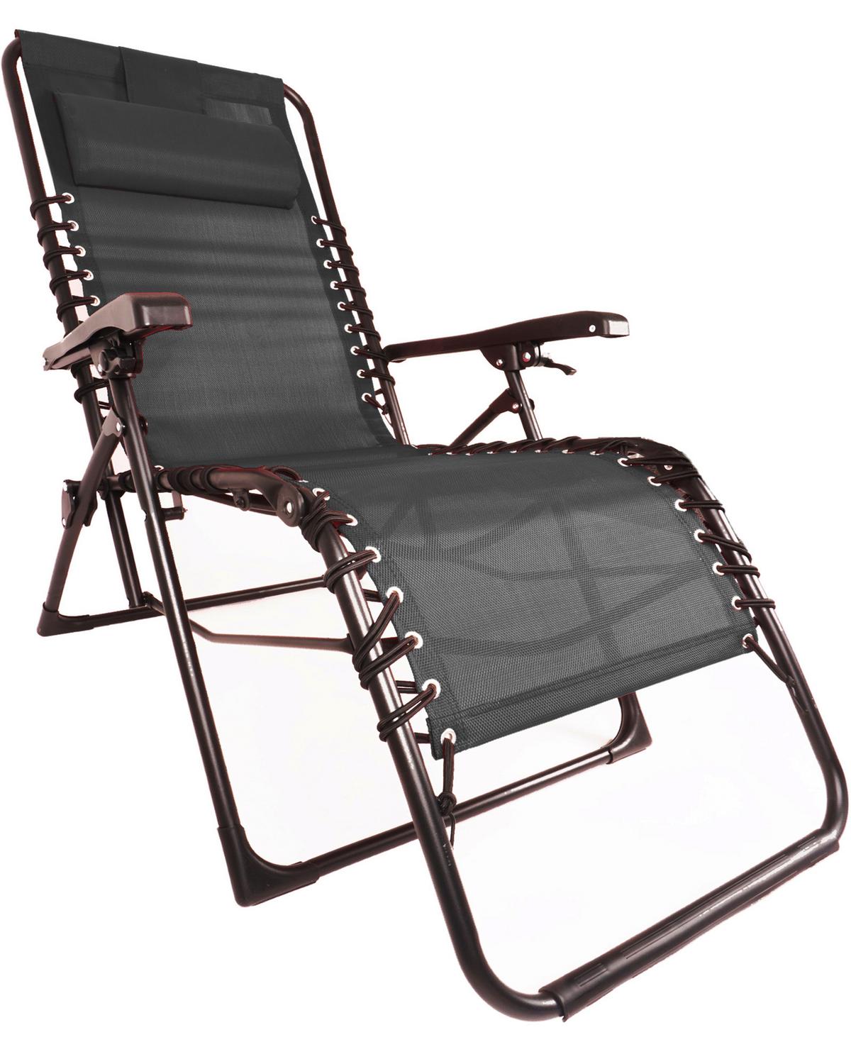 Bäderliege Relax Kunststoff Klappbar - Anthrazit, Basics, Kunststoff (84/109/65cm)