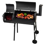 Smoker Texas Schwarz - Schwarz, KONVENTIONELL, Metall (114/113/60cm)