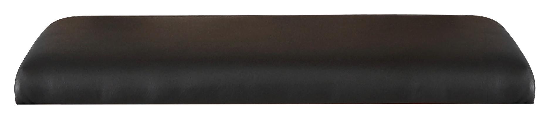 Sitzkissen Hud Schwarz 52x39 cm Lederlook - Schwarz, Basics, Textil (52.2/5/39cm) - Livetastic