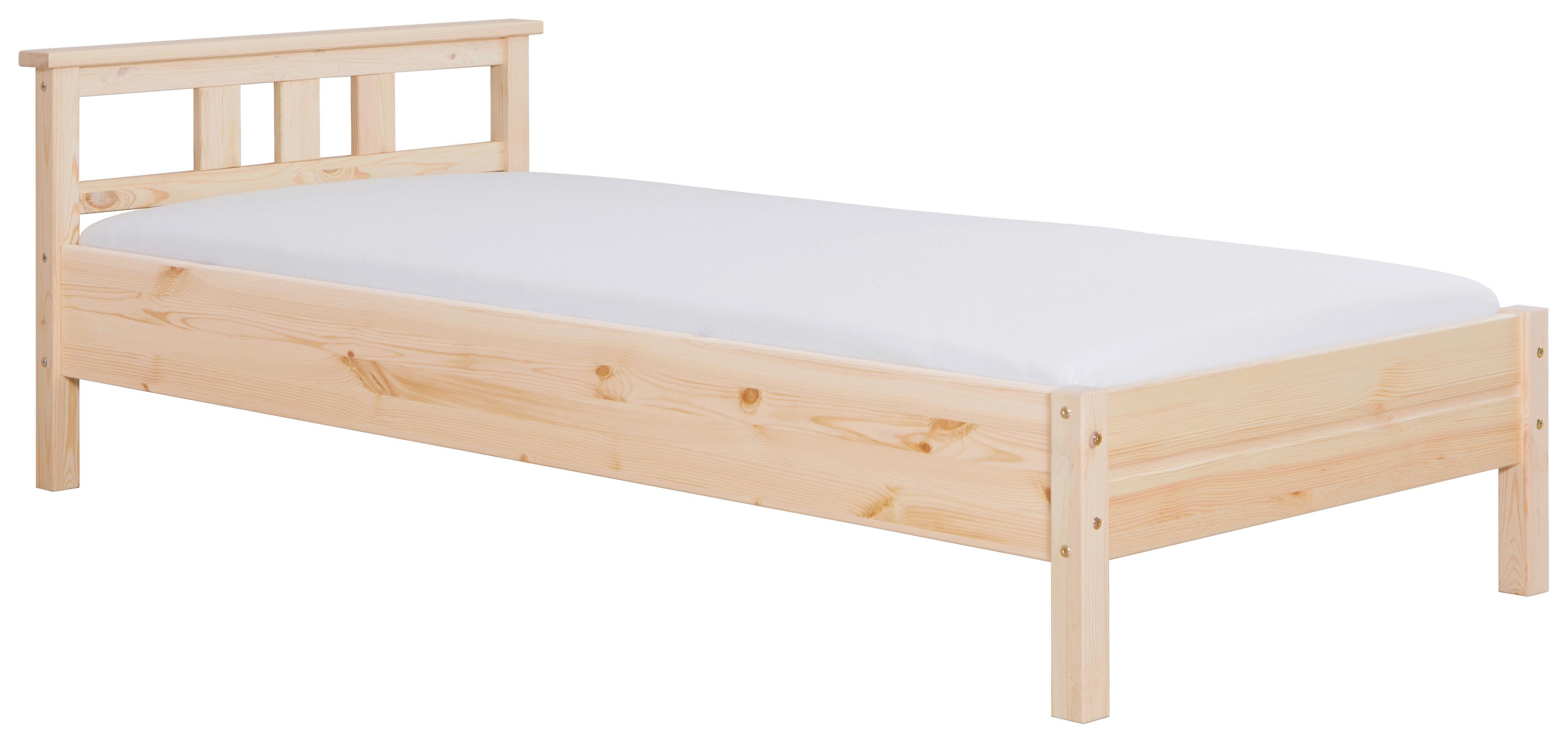 Massivholzbett 90x200 Merci Kiefer Natur - Kieferfarben, KONVENTIONELL, Holz (90/200cm) - MID.YOU