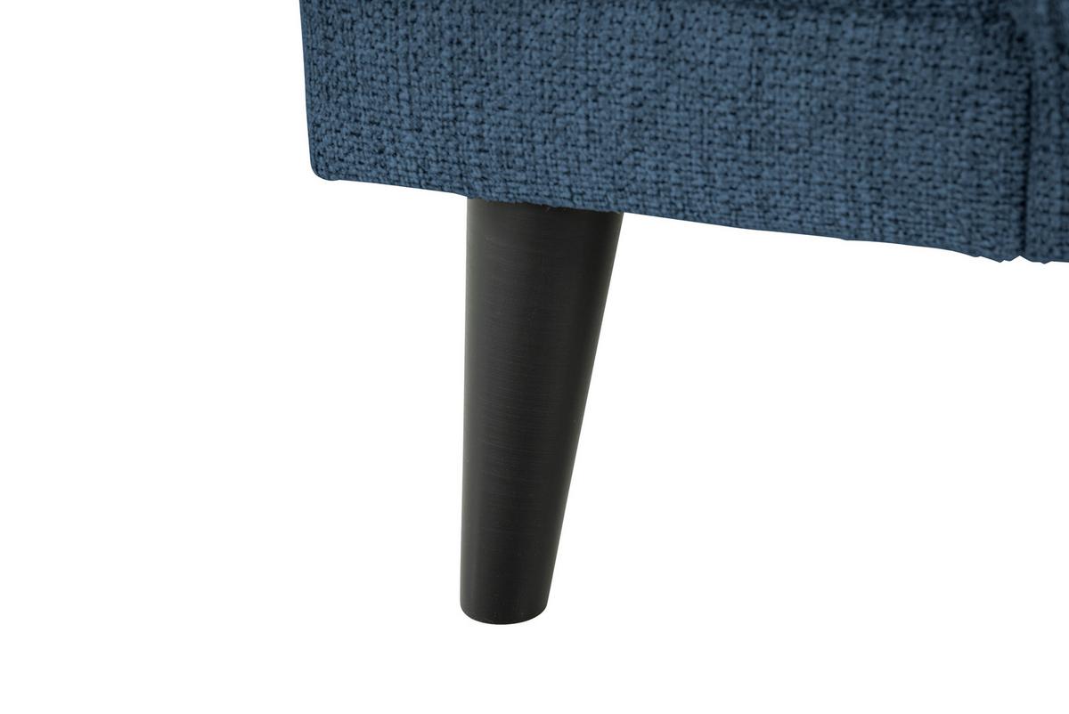 3-Sitzer-Sofa Oslo Blau B: 218 cm - Blau/Schwarz, Design, Textil (218/77/93cm) - MID.YOU