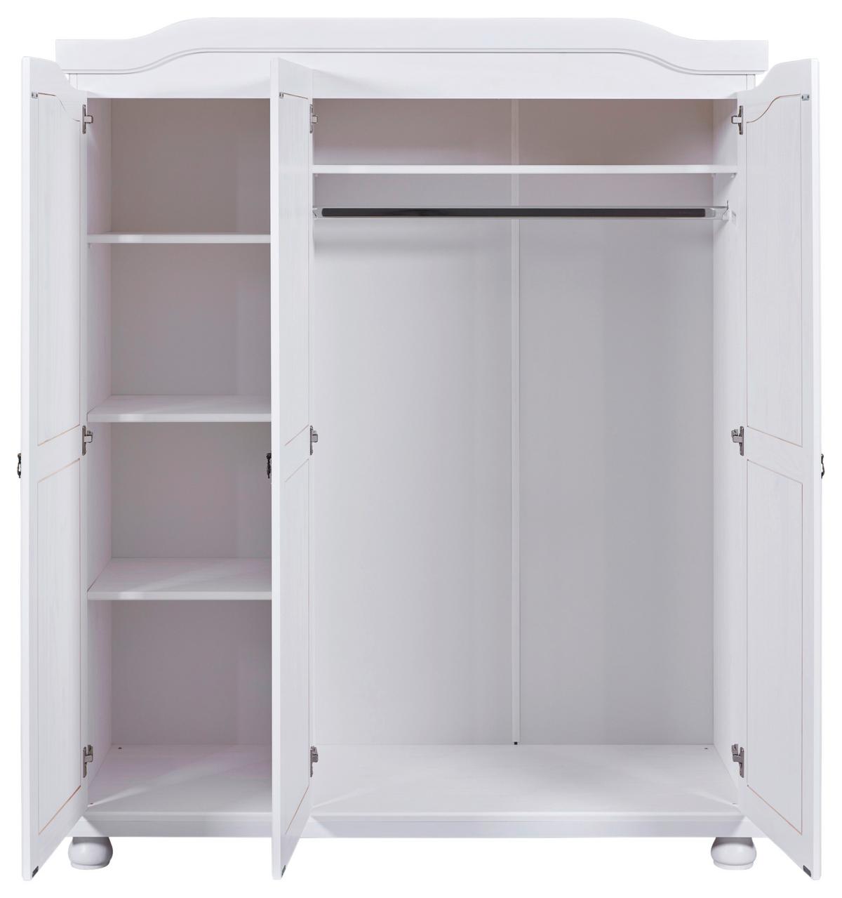 Einzelzimmer Vilmar Bastian Weiß 2-teilig - Weiß, MODERN, Holz - MID.YOU