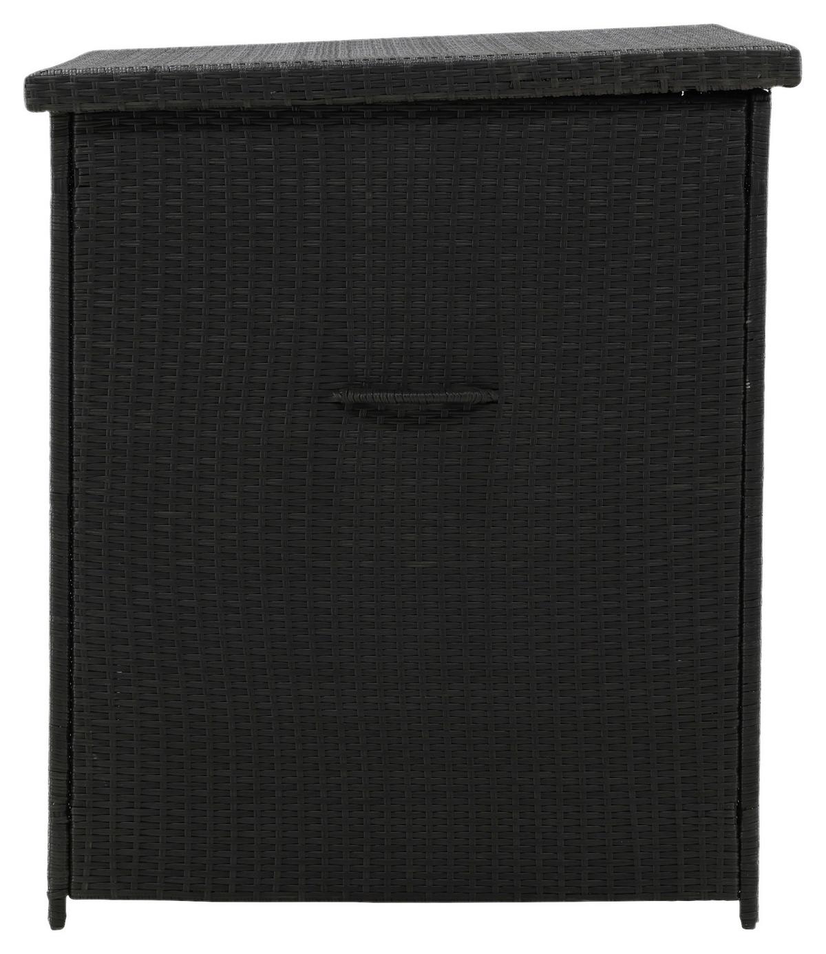 Kissenbox Amazon - Schwarz, KONVENTIONELL, Kunststoff (150/100/90cm) - Gardenson