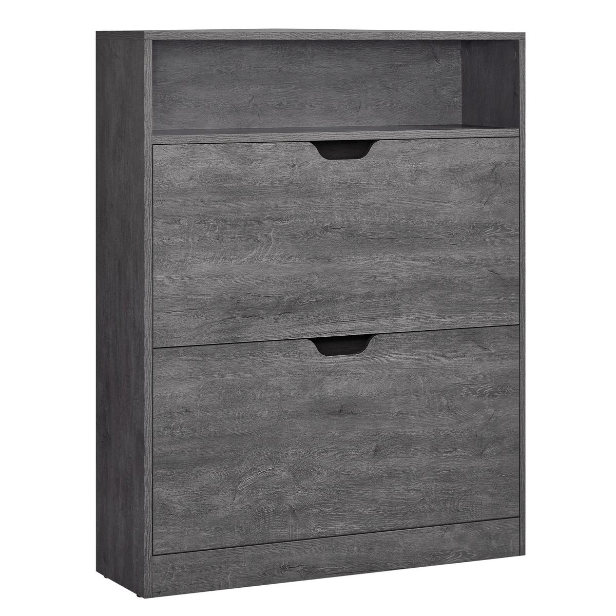 VYKLÁPĚCÍ BOTNÍK SHOE CABINET - šedá, Moderní, kompozitní dřevo (80/102/24cm) - MID.YOU