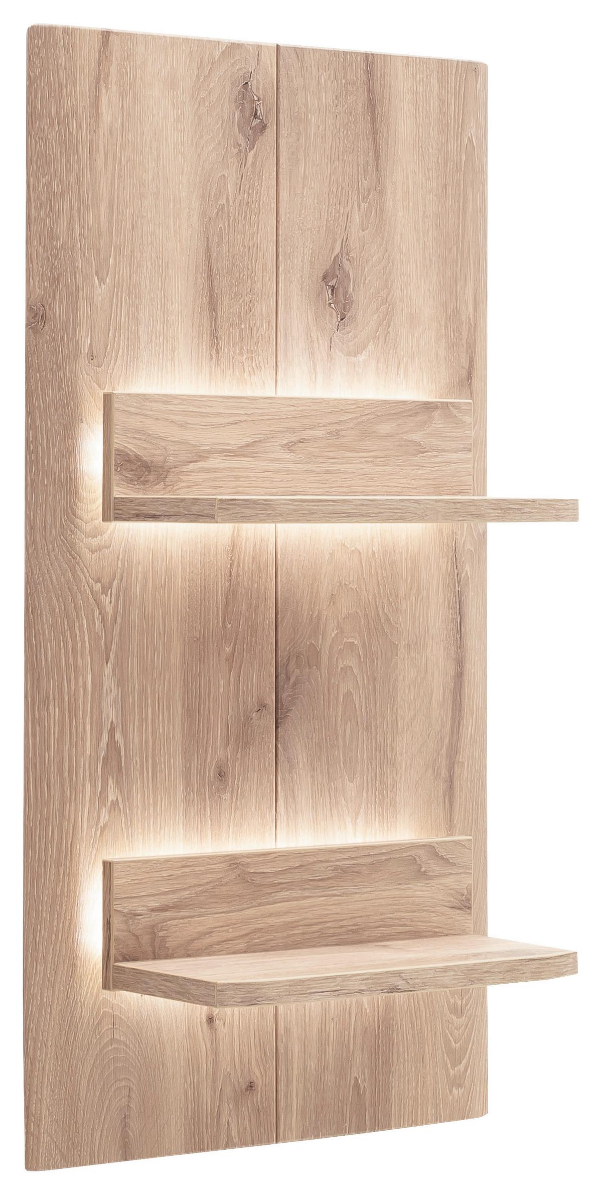 Wandregal Prato Eichefarben B: 50 Cm - Eichefarben, Design, Holzwerkstoff (50/96/21cm) - MID.YOU