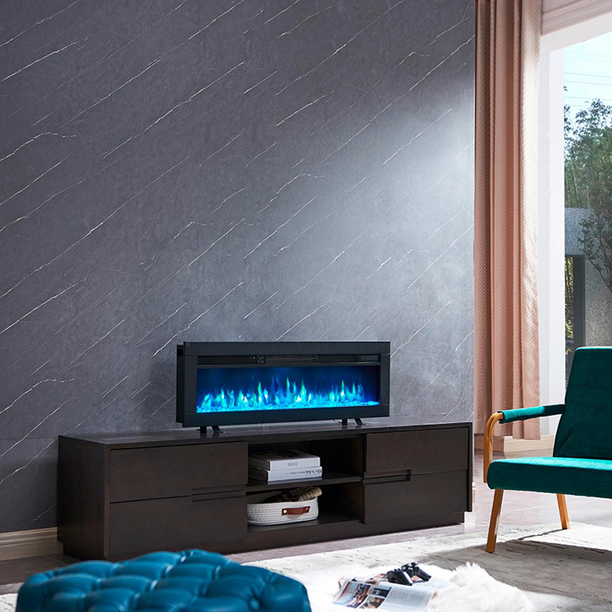 Elektrokamin Agnes 40" - Schwarz, Basics, Metall (102/33/12cm)