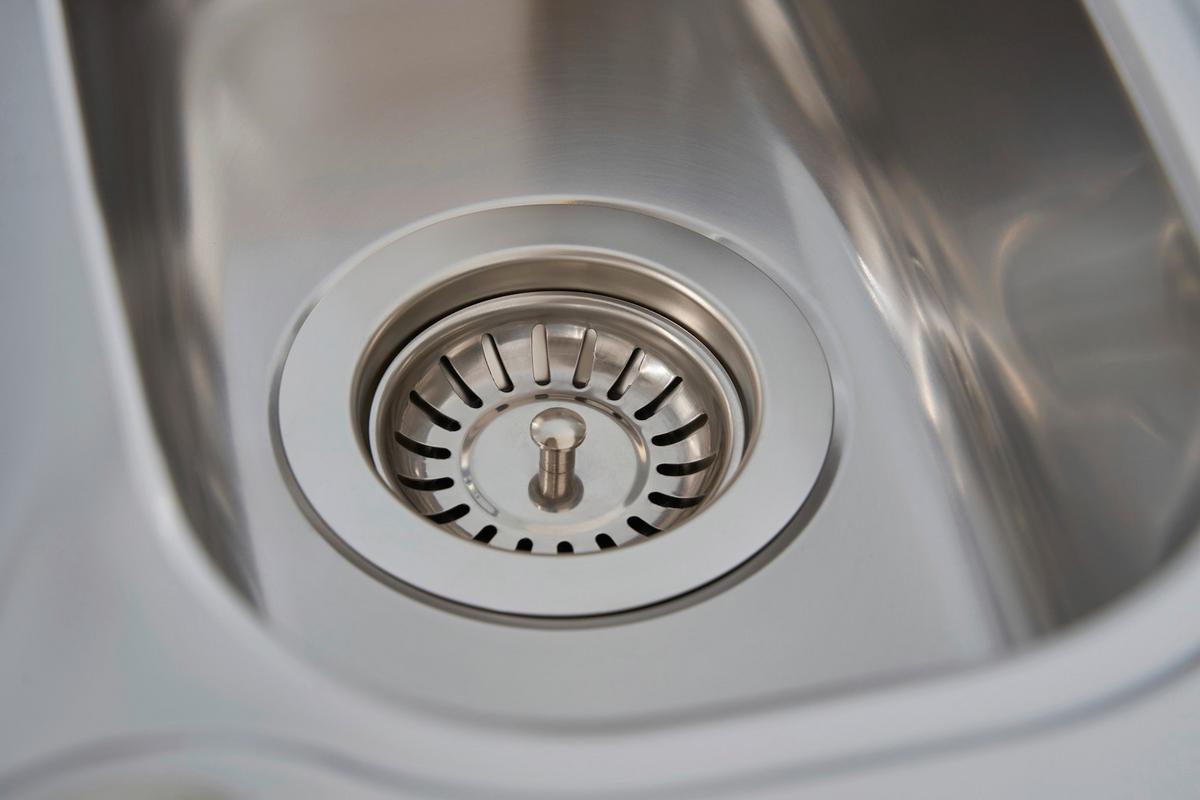 Spüle Respekta Edelstahl Bxt: 100x50 Cm - Edelstahlfarben, Trend, Metall (100/19/50cm) - Respekta